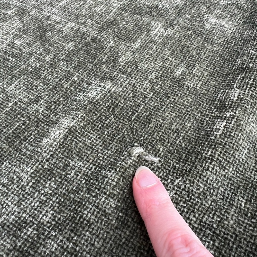 Olive Green Chenille Throw Blanket - Picture 16 of 16